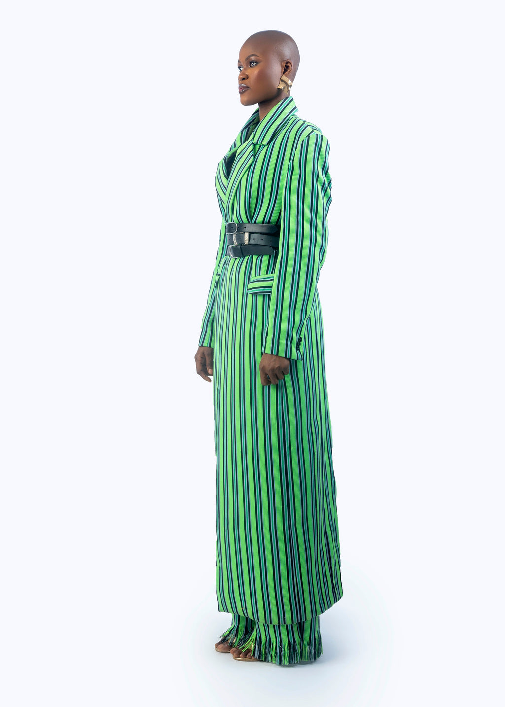 Ogyeabour Stripped Long Jacket